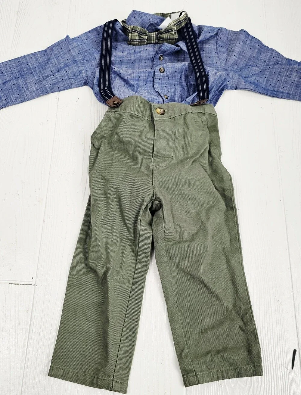 Carter's Boys Suspenders Outfit
